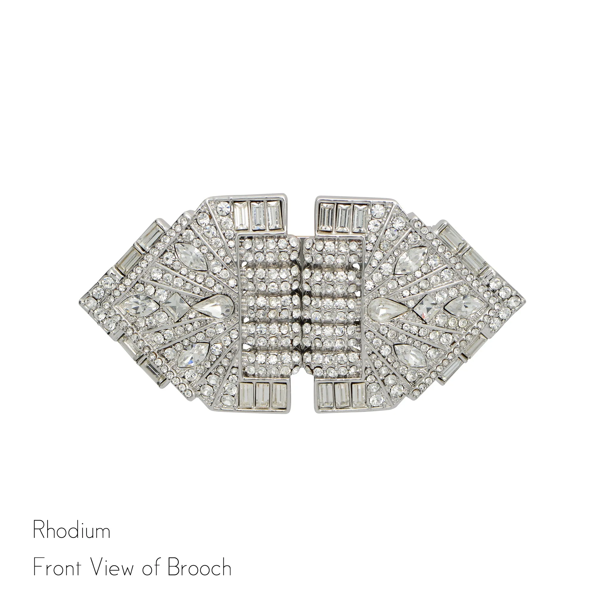 Jackie Double Clip Brooch