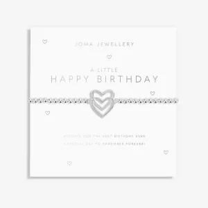 Joma Jewellery Silver A Little 'Happy Birthday' Bracelet