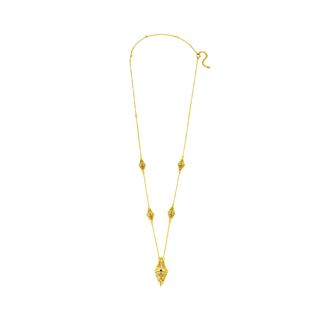 Lantern / Necklace Gold