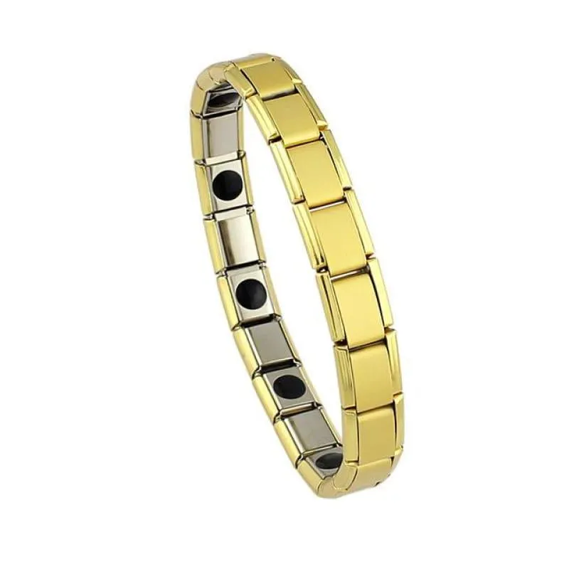 Magnetic Silver / Gold Men's Bracelets