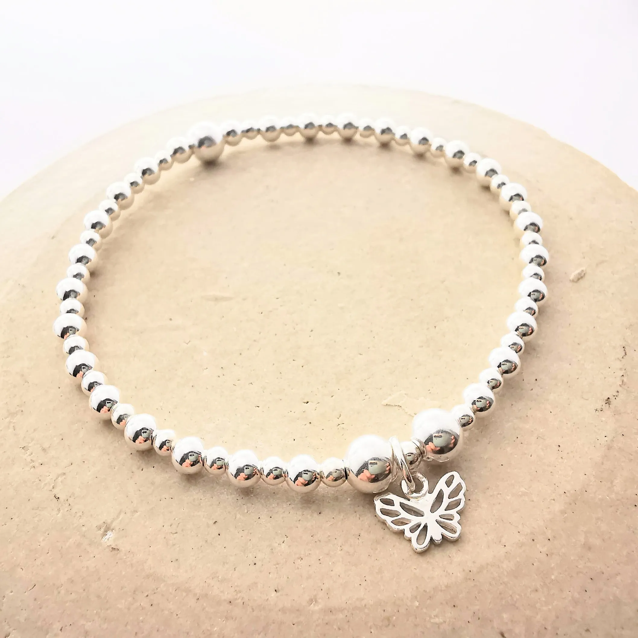 Maison Stack - Sterling Silver Bead Bracelet Collection