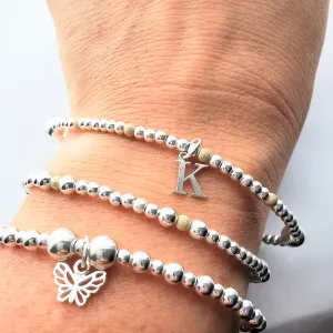 Maison Stack - Sterling Silver Bead Bracelet Collection