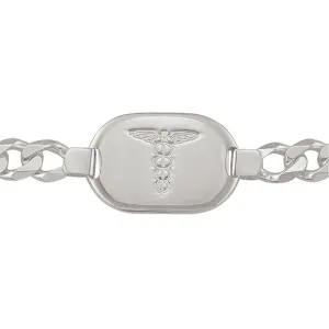 Medical Data Bracelet in Sterling Silver