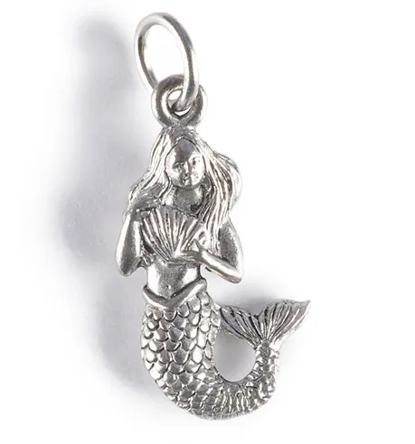 Mermaid Charm Gold or Silver