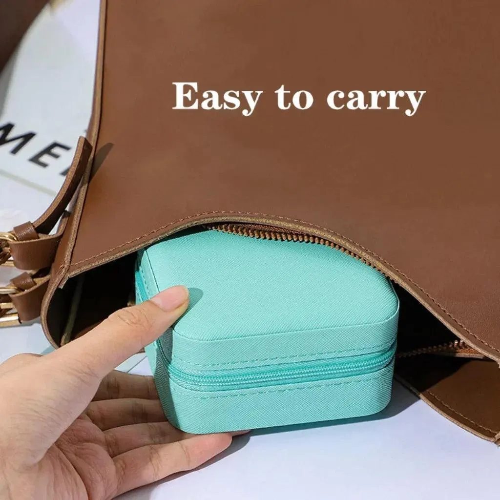 Mini Jewelry Organizer Travel Case: Elegant On-The-Go Glamour & Functionality