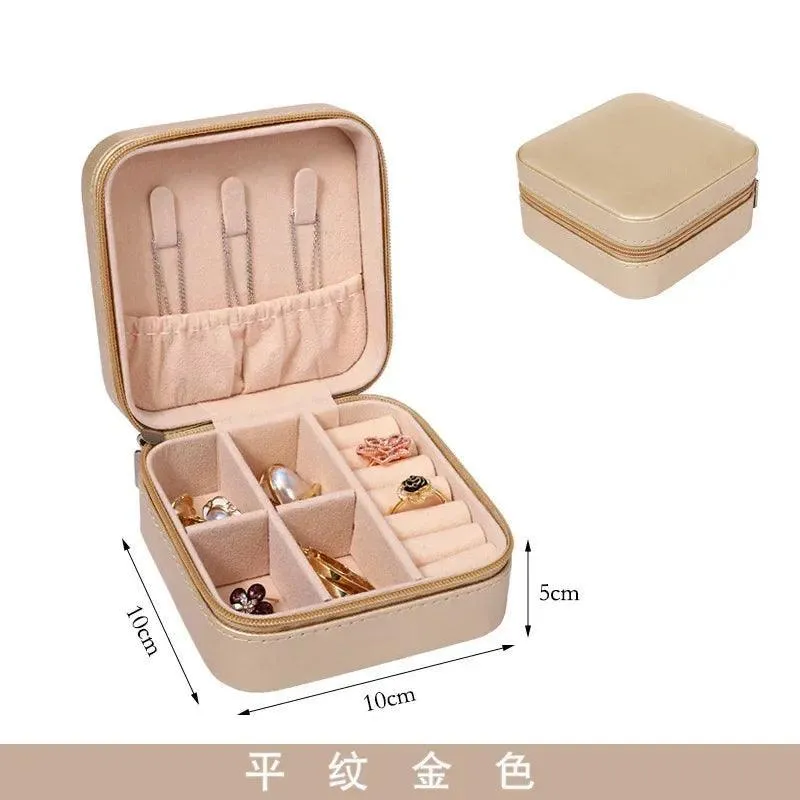 Mini Jewelry Organizer Travel Case: Elegant On-The-Go Glamour & Functionality