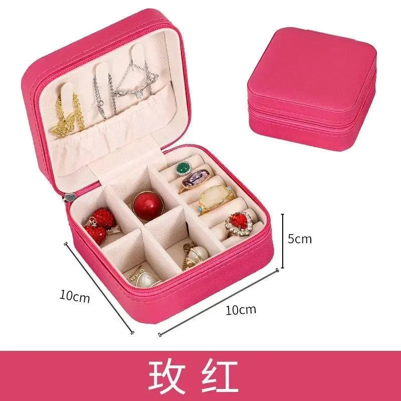 Mini Jewelry Organizer Travel Case: Elegant On-The-Go Glamour & Functionality