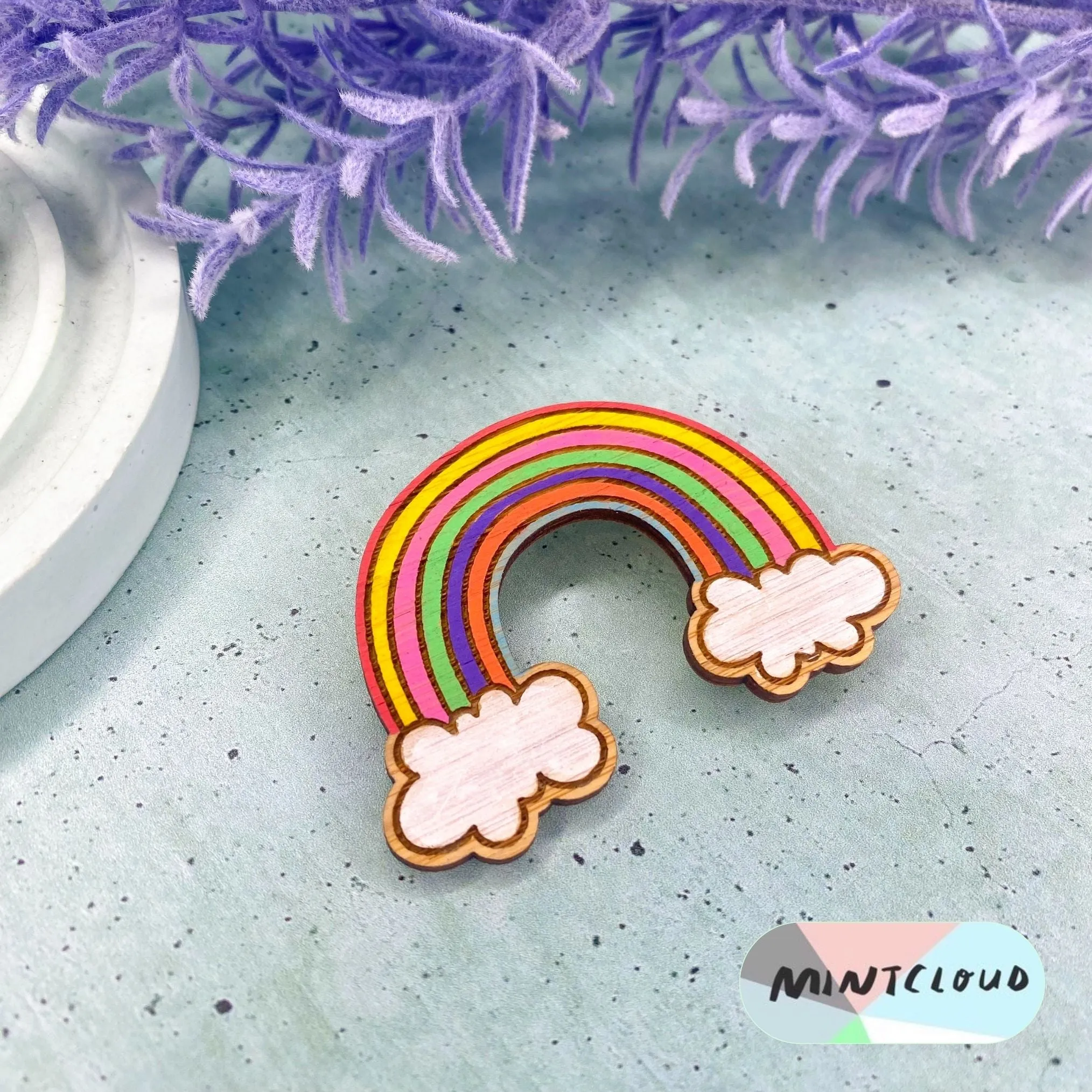 Mintcloud Brooch - Rainbow