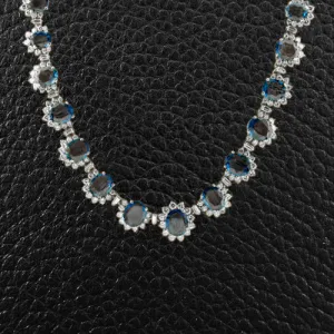 Montana Sapphire Necklace & Earring Set