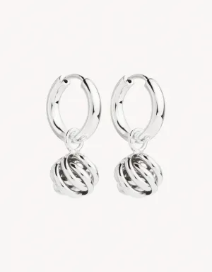 Nest Huggie Silver Earring