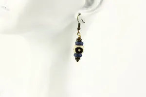 Neutral and Blue Earrings