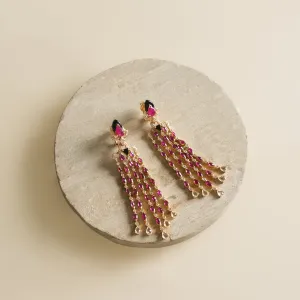 Onyx Ruby Earrings