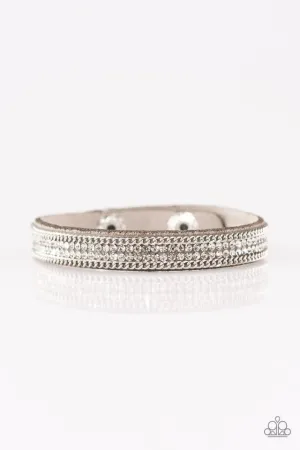 Paparazzi Bracelet ~ Babe Bling - Silver