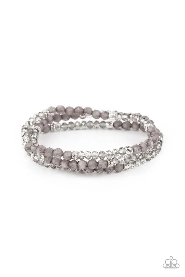 Paparazzi Bracelet ~ How Does Your Garden GLOW - Silver