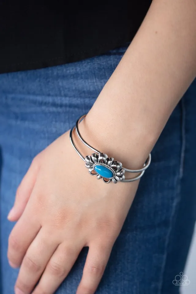 Paparazzi Bracelet ~ Serene Succulent - Blue