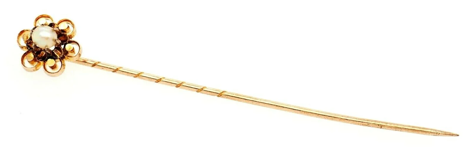 Pearl 9ct Yellow Gold Pin/Brooch