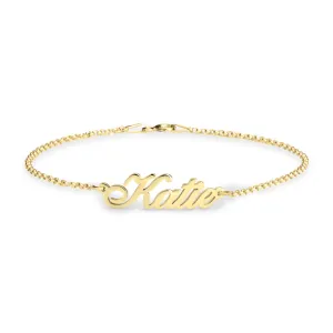 Personalised Name Bracelet - 24k Gold Plated