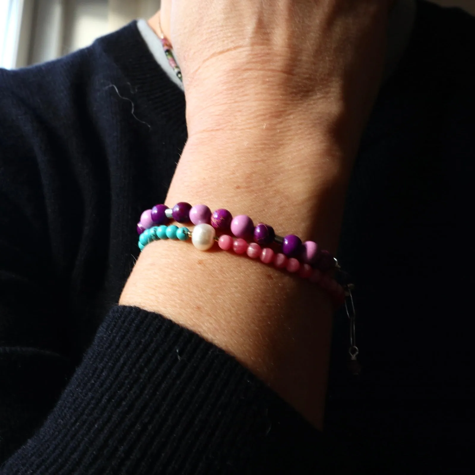 Purple magnesite Bracelet