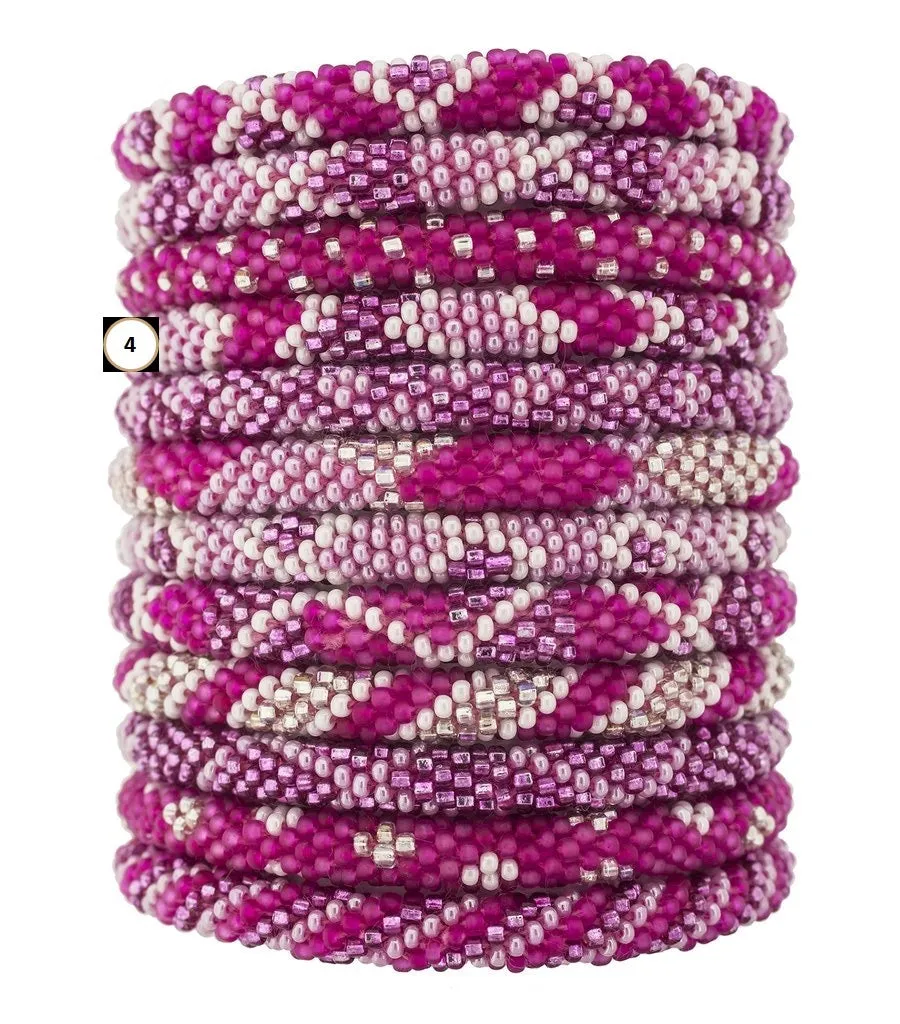 Roll-On Beaded Bracelets - Cotton Candy