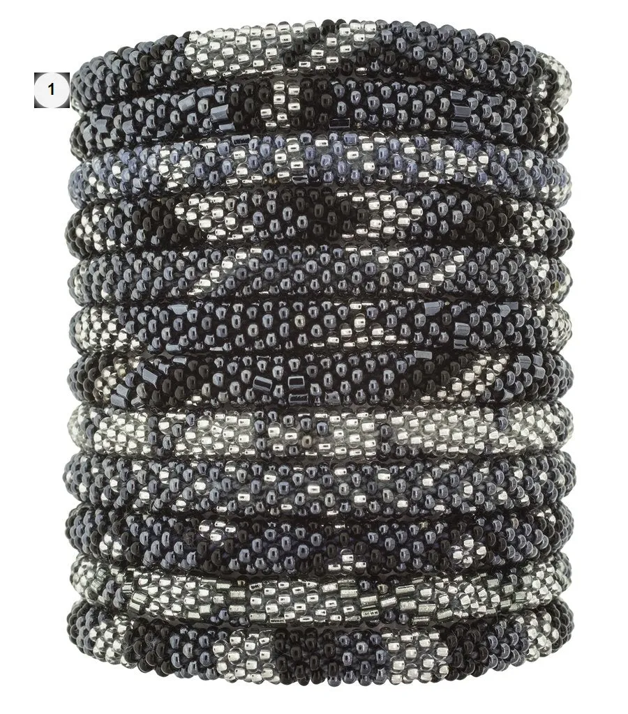 Roll-On Beaded Bracelets - Slate