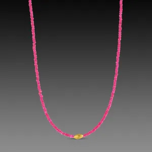 Ruby Beaded Necklace