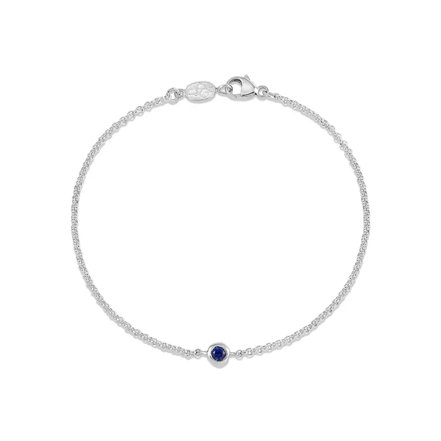 Sapphire & Silver Bracelet