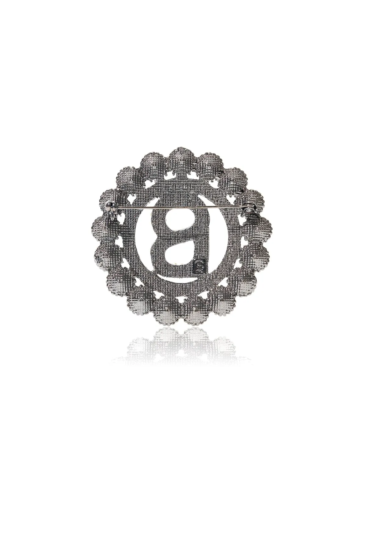 Sara Brooch - Hematite