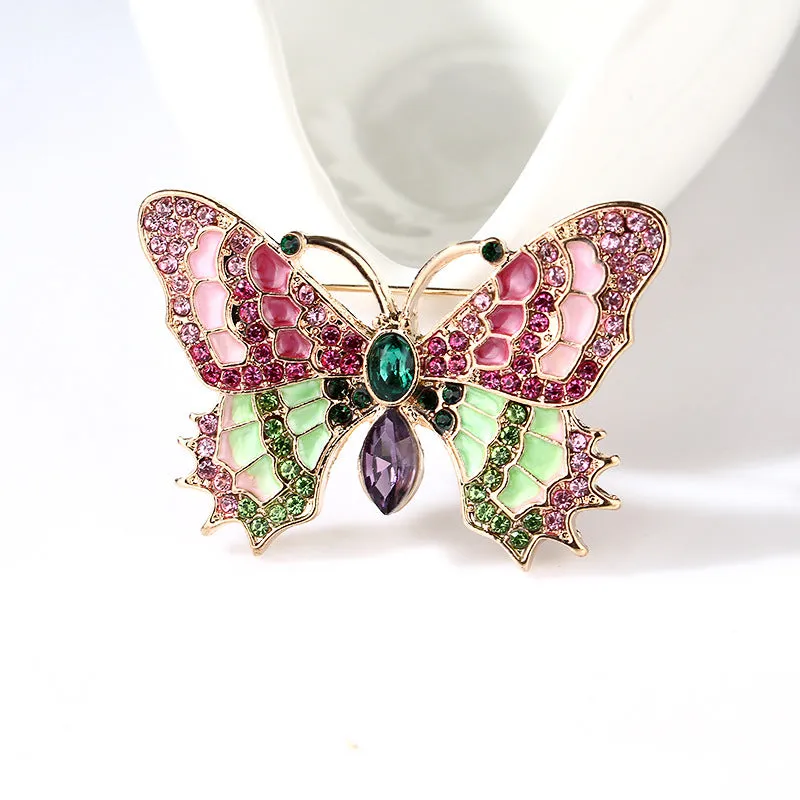 SB323 - Enamel Butterfly Brooch