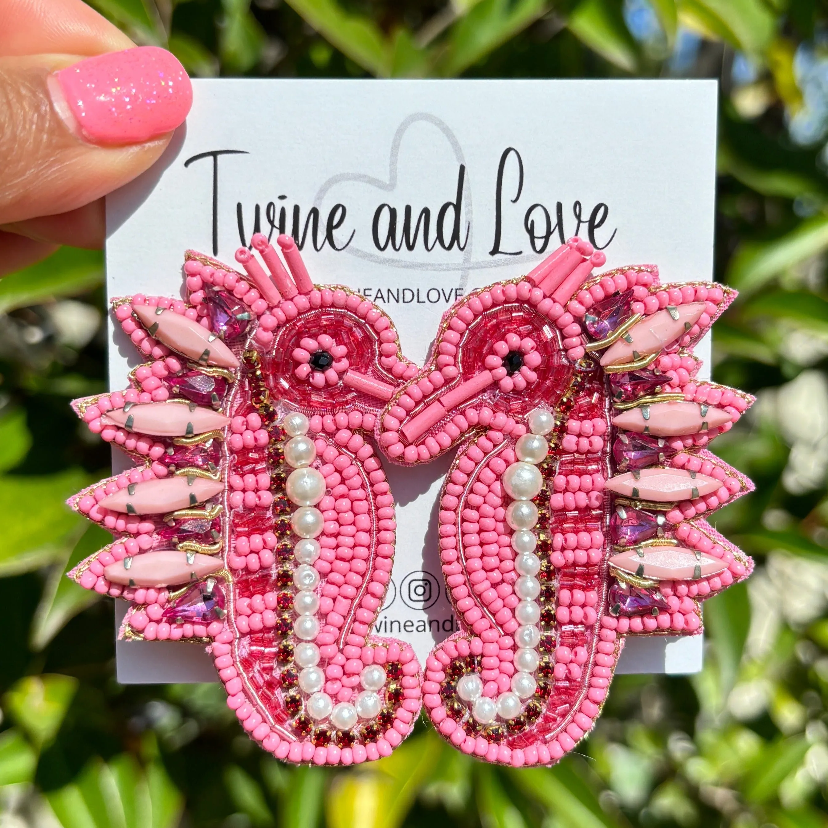 Seahorse Beaded Earrings