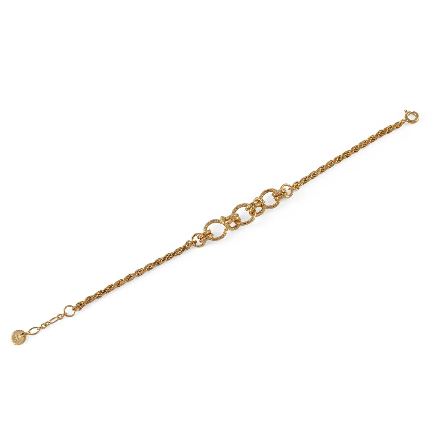 Serpentine Knot Chain Bracelet - Gold