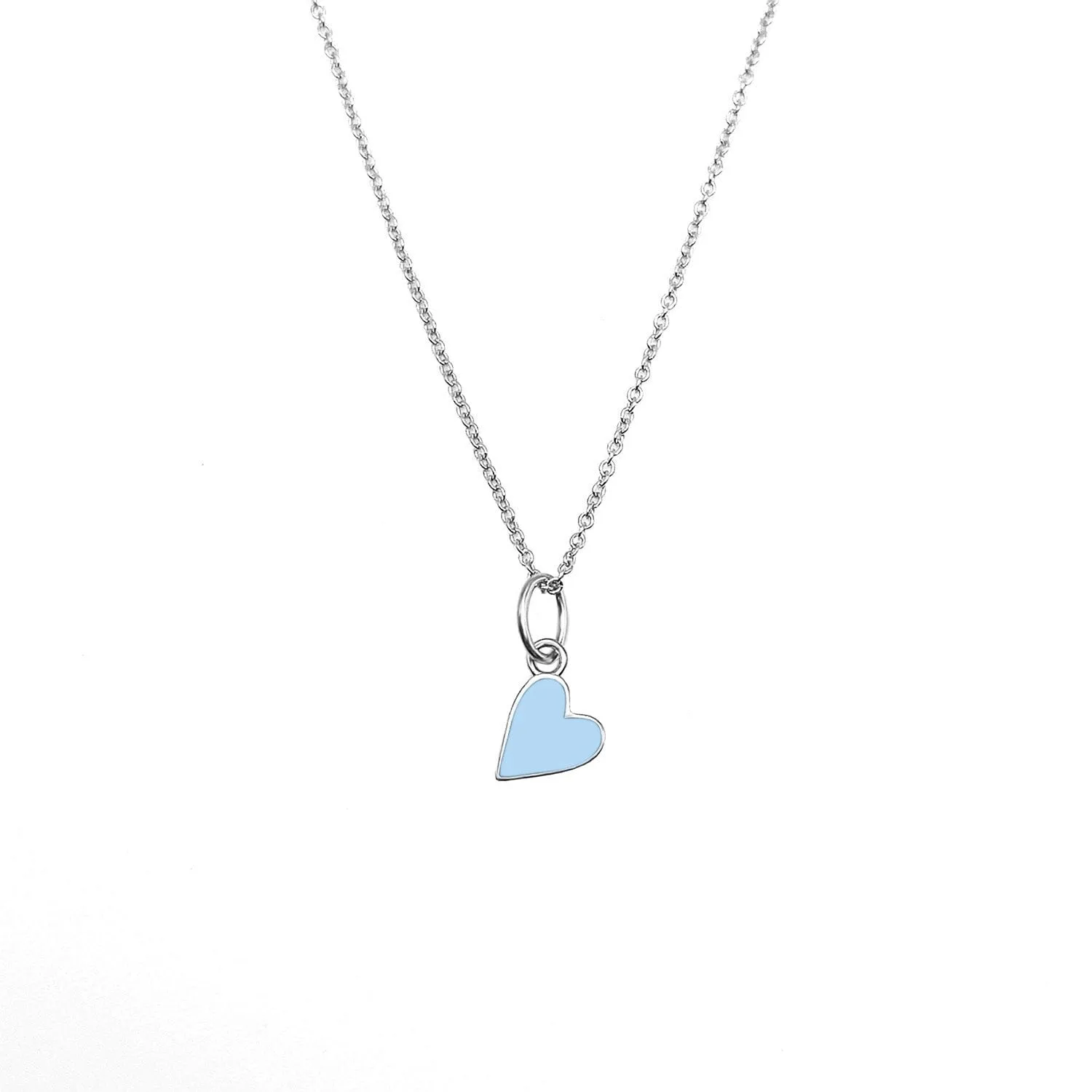 Solid Enamel Heart Necklace