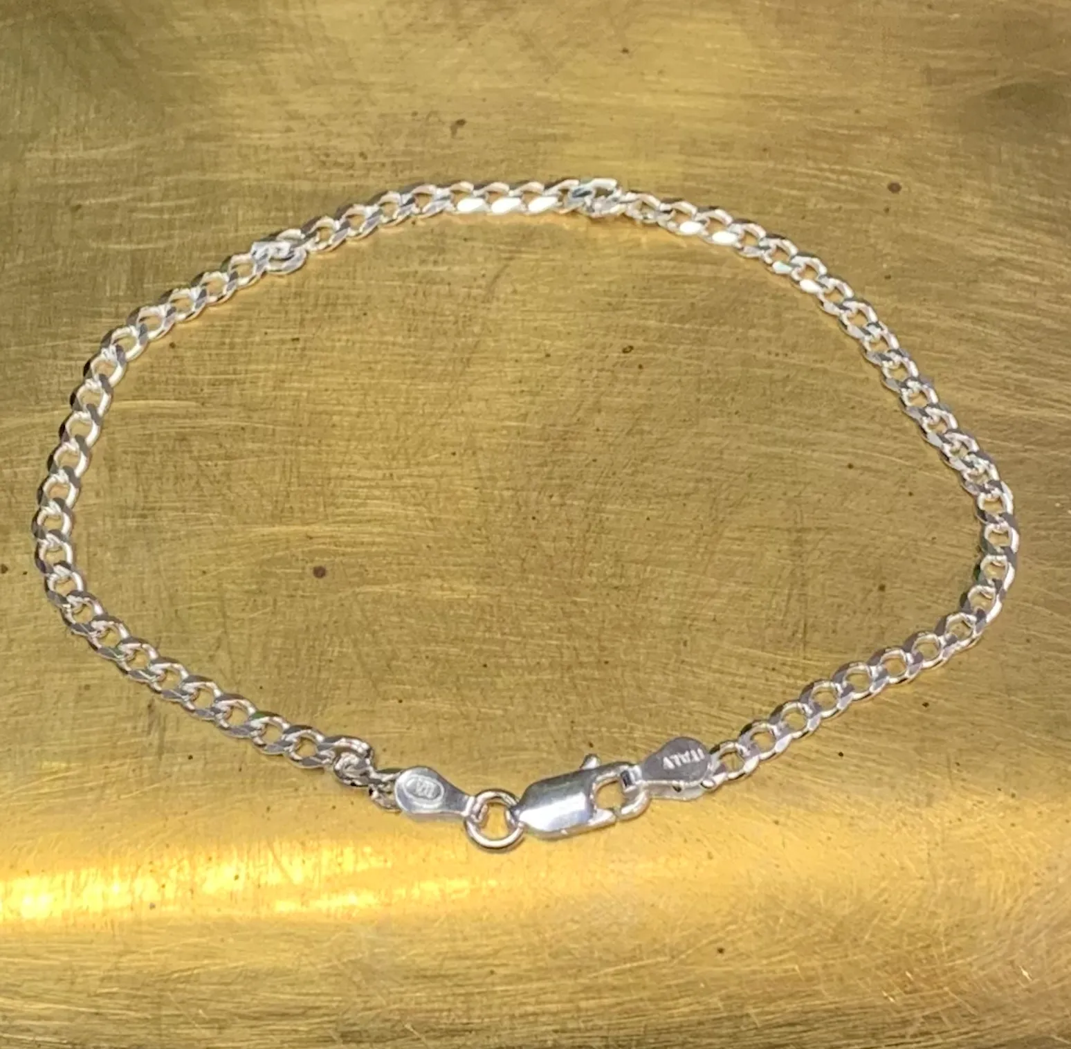 Sterling Silver Curb Chain Bracelet