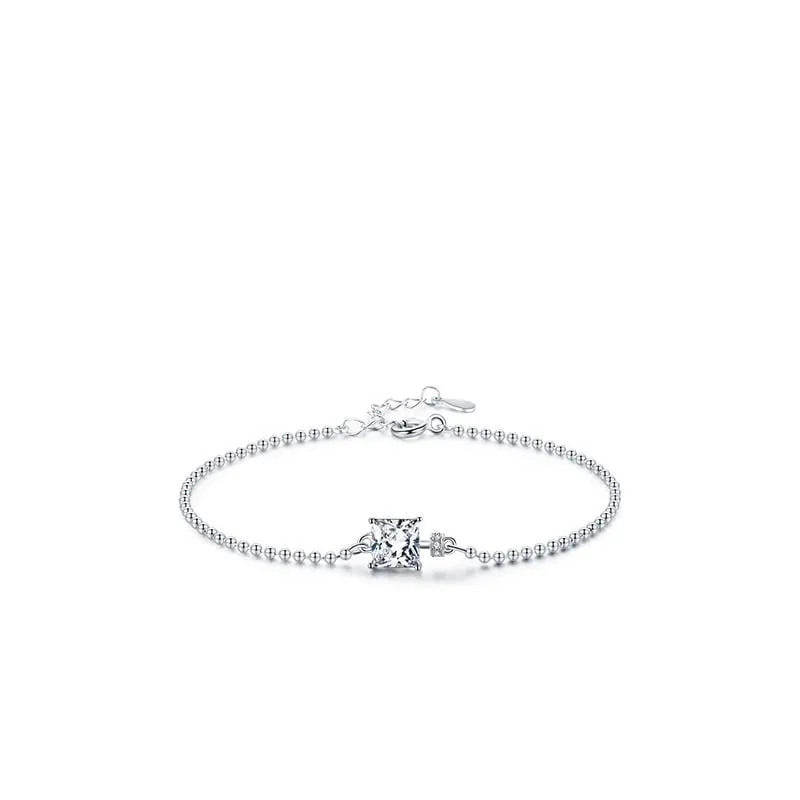 Sterling silver CZ stone bracelet