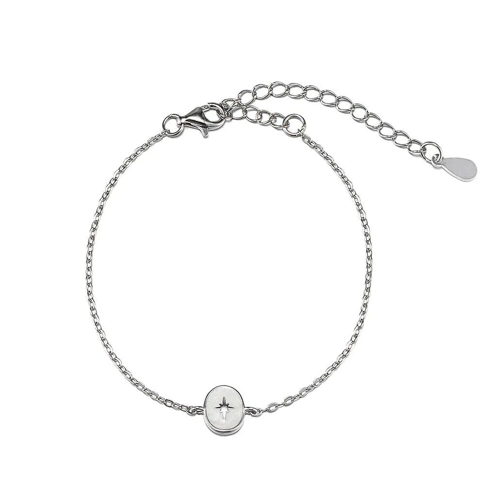 Sterling Silver North Star Bracelet