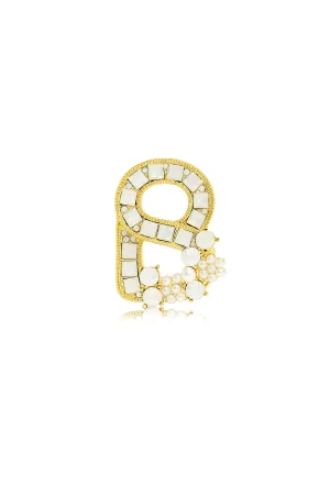 The Alphabet Brooch B - Gold