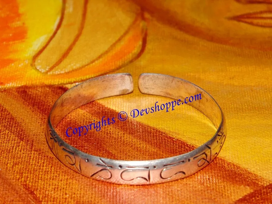 Tibetan Handmade Om Mantra Opening Bracelet