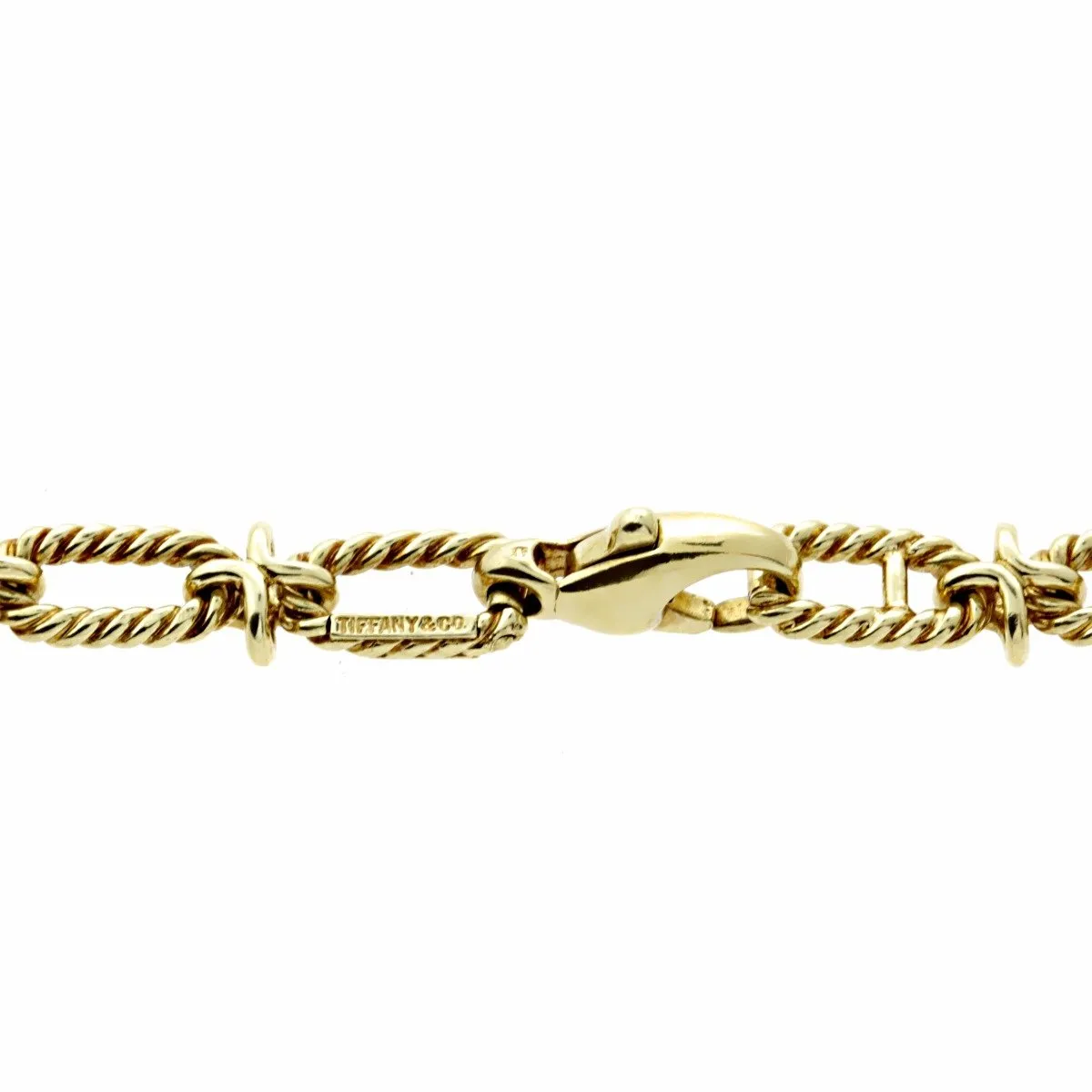 Tiffany & Co Woven Gold Sautoir Necklace