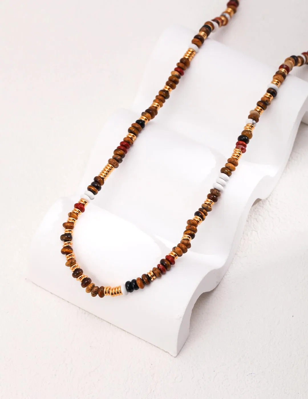 Tiger Eye Gemstone Beads Necklace