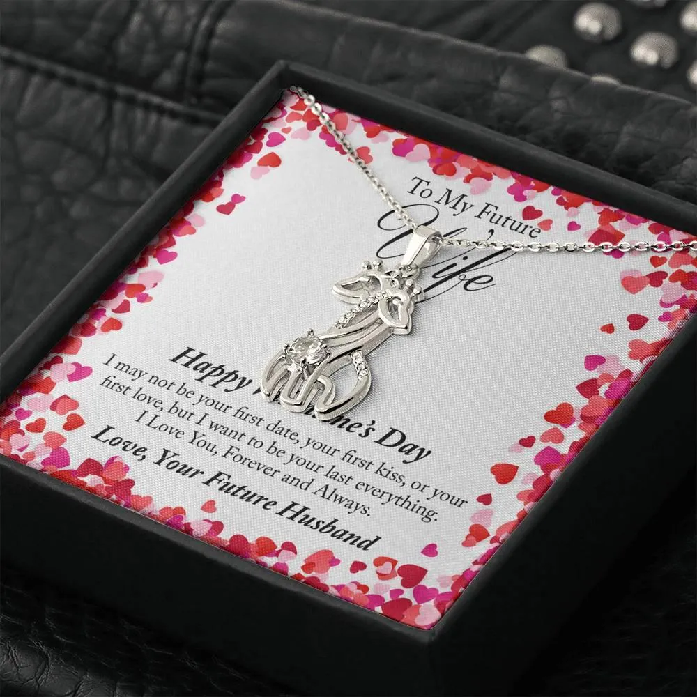 To My Future Wife Valentine's Day Giraffe Necklace