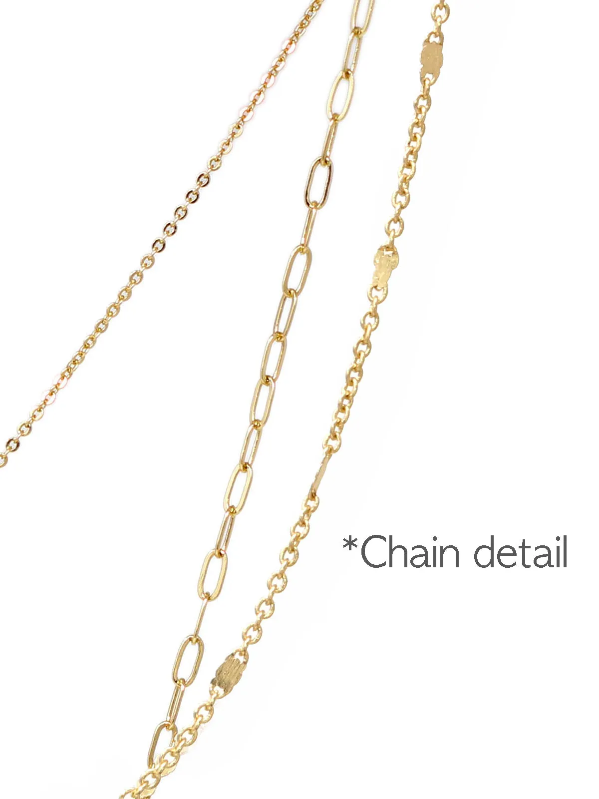 Triple Layered Initial Charm Necklace