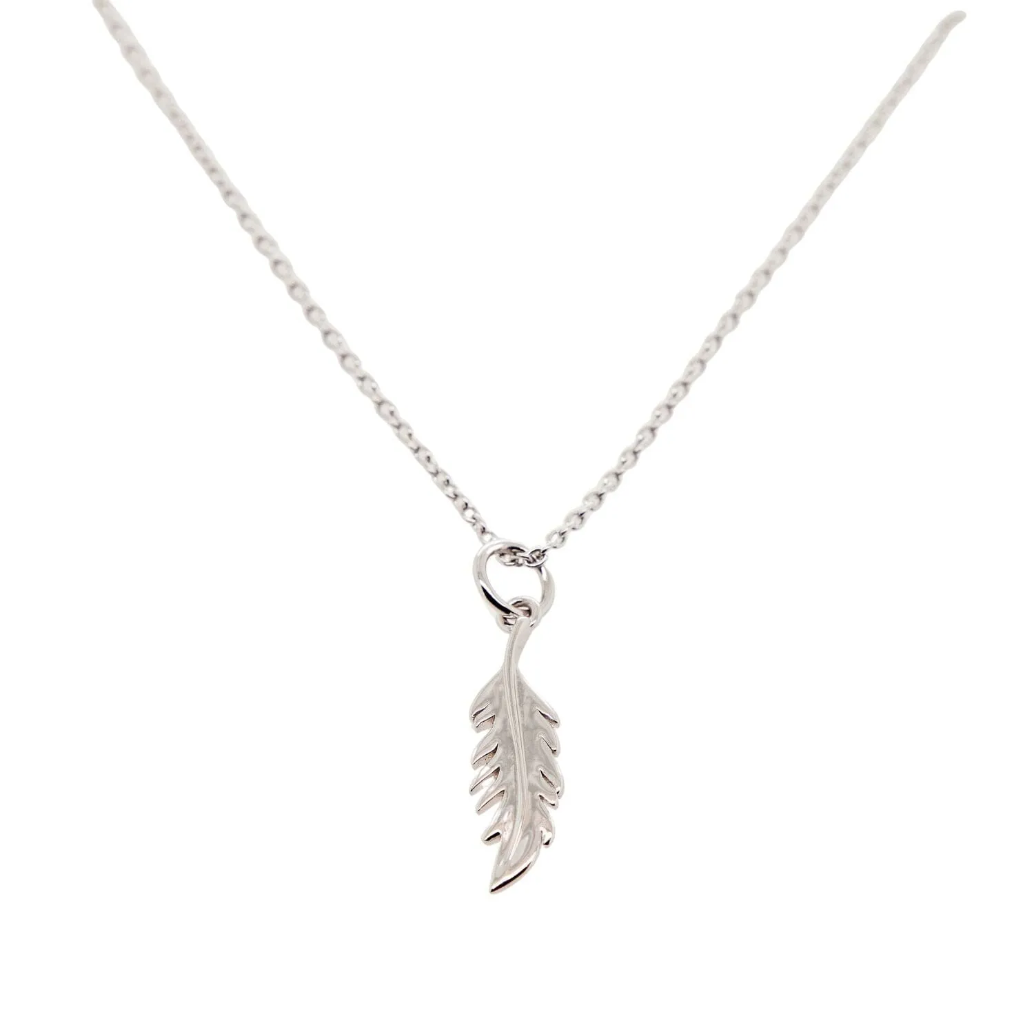 Vertical Flamingo Feather Charm by Lindsey Gurk