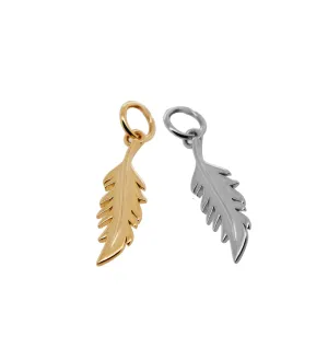 Vertical Flamingo Feather Charm by Lindsey Gurk