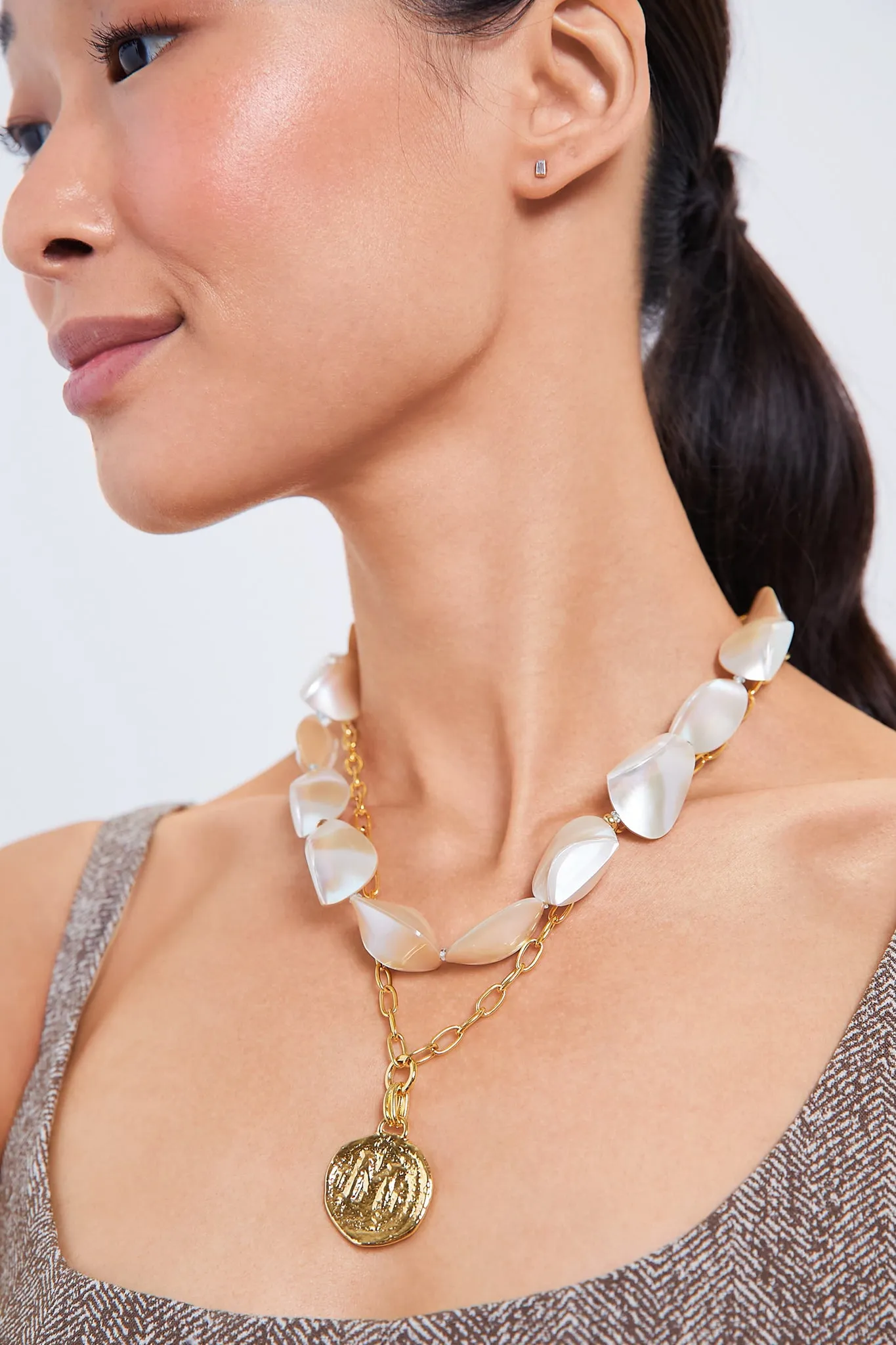 White Pas de Deux Necklace